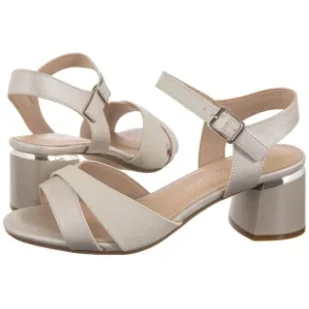 Sandały J.Szare SK 886 (SL576-a) Sergio Leone - Sandały damskie - miniaturka - grafika 1