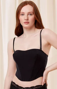 Triumph czarny usztywniany gorset Signature Sheer Corset 10216647, Kolor czarny, Rozmiar L, Triumph - Primodo.com - Body - miniaturka - grafika 1