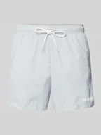 Kąpielówki męskie - Spodenki kąpielowe o kroju relaxed fit z nadrukiem z logo model ‘HAITI’ - miniaturka - grafika 1