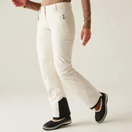 Spodnie narciarskie - Dare 2b Spodnie narciarskie damskie z membraną z szelkami Diminish Beżowy, Rozmiar: 44 - miniaturka - grafika 1