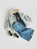 Bluzy i sweterki niemowlęce - Reserved - Longsleeve Snoopy - czarny - miniaturka - grafika 1