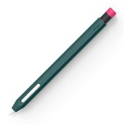 Etui na długopisy i pióra - Elago Etui Silikonowe Klasyczne do Apple Pencil 2Gen Midnight Green - miniaturka - grafika 1
