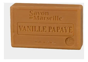 Le Chatelard 1802, mydło marsylskie Wanilia Papaja, 100 g - Mydła - miniaturka - grafika 1