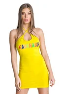 Sukienki - Gianni Kavanagh Damska sukienka na czas wolny Yellow Neverland, żółty, L - miniaturka - grafika 1