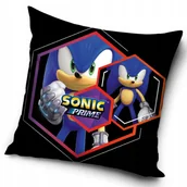 Kołdry i poduszki dla dzieci - Sonic welurowa poduszka jasiek 40x40cm velvet - miniaturka - grafika 1