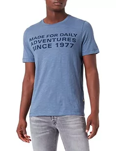 Camel Active T-Shirt Męski 409745/8T06, Niebieski (Denim Blue), Xxl - Koszulki męskie - miniaturka - grafika 1