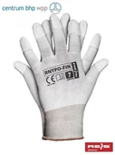 Rękawice robocze - RĘKAWICE OCHRONNE POWLEKANE NA KOŃCÓWKACH PALCÓW RNYPO-FIN - miniaturka - grafika 1