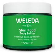 Balsamy i kremy do ciała - WELEDA Skin Food masło do ciała, wegańska pielęgnacja ciała w nowym szklanym pojemniku, bogaty, naturalny kosmetyk, nawilżający z masłem shea i kakaowym do suchej skóry (1 x 150 ml) - miniaturka - grafika 1