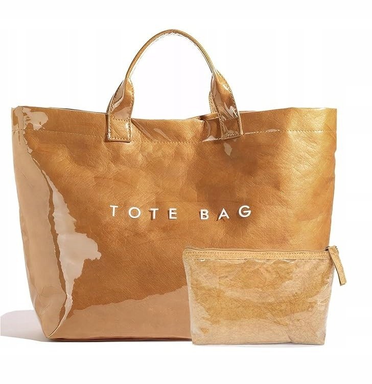 TOREBKA DAMSKA SHOPPER tote bag duża A4 + kosmetyczka