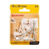 Kołki - Koelner Kołek do płyt GK 10mm wkręt PZ 4szt. - miniaturka - grafika 1