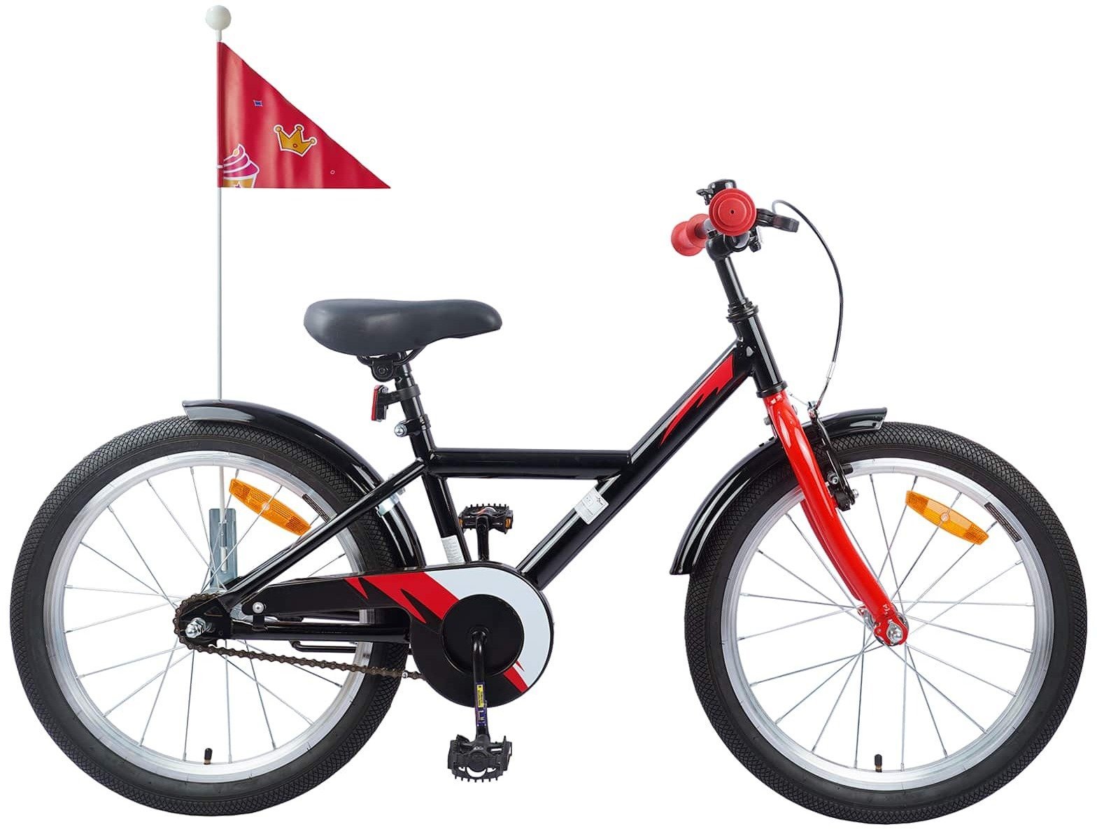 vidaXL Rower Dziecięcy 20 Cali dla dzieci w wieku 6-11 lat Czarny