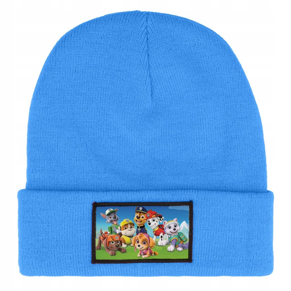 CZAPKA ZIMOWA CIEPŁA NIEBIESKA DZIECIĘCA Z MOTYWEM MARSHALL WIELE WZORÓW