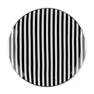 Talerz deserowy Florina Winter Glam Stripes 20 cm - Talerze - miniaturka - grafika 1
