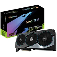 Karty graficzne - Gigabyte GeForce RTX 4070 SUPER AORUS MASTER 12GB GDDR6X - miniaturka - grafika 1