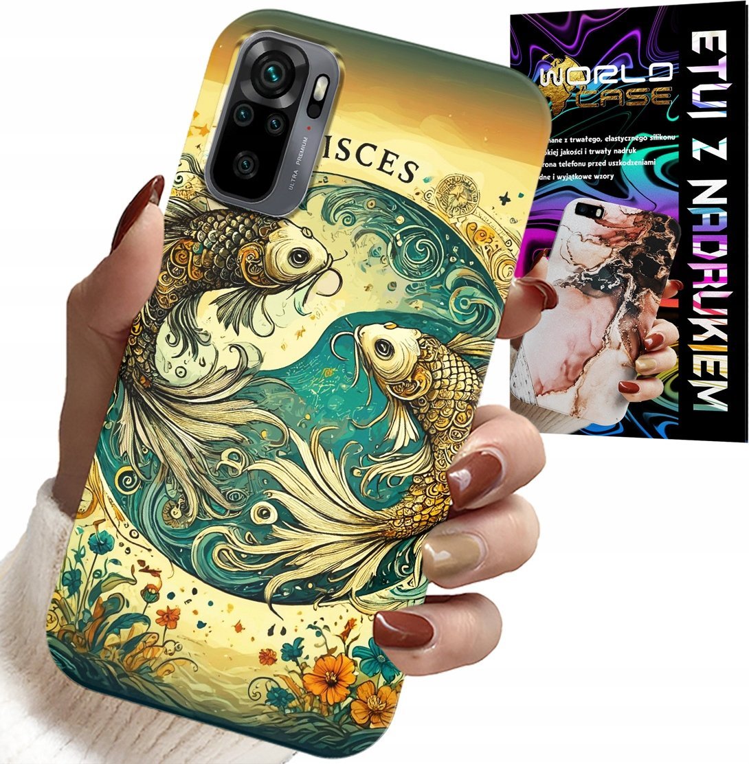 ETUI DO XIAOMI NOTE 10 / 10S - ZNAK ZODIAKU, RYBA ASTRONOMIA + FOLIA