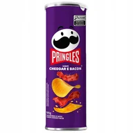 Chipsy - PRINGLES CHEDDAR E BACON 105g - miniaturka - grafika 1