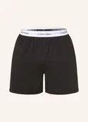 Spodenki damskie - Calvin Klein Szorty Od Piżamy Cotton Jersey schwarz - miniaturka - grafika 1