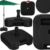 Parasole ogrodowe - Podstawa z obciążeniem pod parasol ogrodowy 22l stojak, podstawka na parasol czarna - miniaturka - grafika 1