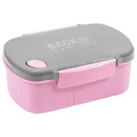 Lunch boxy - Śniadaniówka BackUp 7 B36 róż/szary DERFORM - miniaturka - grafika 1