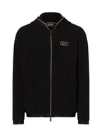 Bluzy męskie - EA7 Emporio Armani Bluza męska Mężczyźni Sztuczne włókno czarny jednolity, L - miniaturka - grafika 1