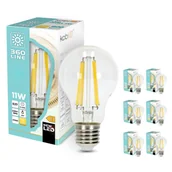 Żarówki LED - Zestaw 6x żarówka E27 11,5W barwa ciepłobiała 360 LINE - miniaturka - grafika 1