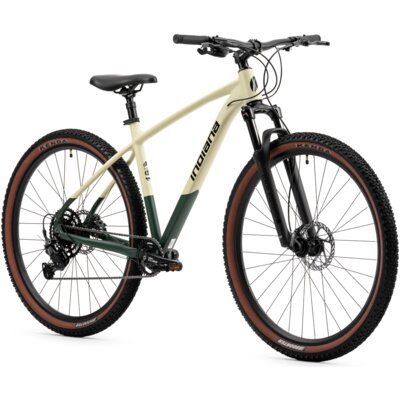 Rower górski MTB INDIANA Q3 Dropp M21 29 cali męski Beżowo-zielony