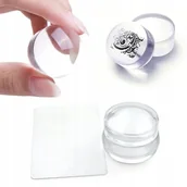 Ozdoby do paznokci - ŻELOWY STEMPEL DO WZORKÓW DO PAZNOKCI + ZDRAPKA - miniaturka - grafika 1