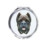 Lusterka do makijażu - Cane Corso Lusterko kieszonkowe Pies geometryczny - miniaturka - grafika 1