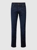 Spodnie męskie - Jeansy o kroju slim fit w jednolitym kolorze - miniaturka - grafika 1
