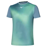 Koszulki sportowe męskie - Koszulka męska Mizuno Frontier Shadow Graphic Tee M Citadel XL - miniaturka - grafika 1