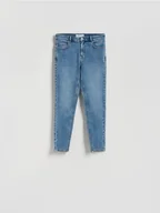 Spodnie damskie - Reserved - Jeans slim fit mid rise - niebieski - miniaturka - grafika 1