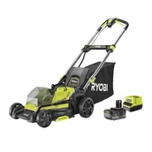 Kosiarki - Ryobi Kosiarka 40cm bezszczotkowa 18V ONE+ RY18LMX40C-150 z akumulatorem 5.0Ah i ładowarką 2A - miniaturka - grafika 1