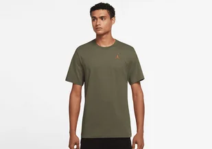 Nike Air Jordan Jumpman Crew Tee Olive - Koszulki męskie - miniaturka - grafika 1