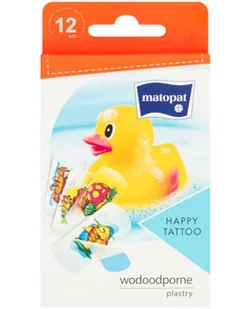 Zestaw plastrów HAPPY TATTOO tatuaże dla dzieci 12szt. - Apteczki i materiały opatrunkowe - miniaturka - grafika 2