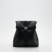 Plecaki - Reserved - Plecak z imitacji skóry - Czarny - miniaturka - grafika 1