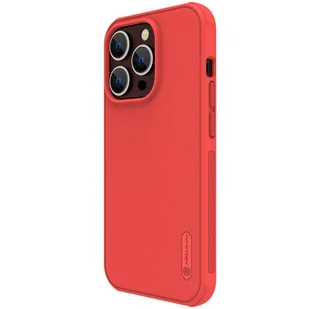 Nillkin Super Frosted Shield Pro etui iPhone 14 Pro pokrowiec na tył plecki czerwony - Etui i futerały do telefonów - miniaturka - grafika 2