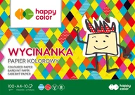 Szkolne artykuły papiernicze - Blok Wycinanka A4/10K 100g HAPPY COLOR - miniaturka - grafika 1
