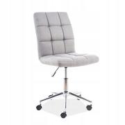 Fotele i krzesła biurowe - Signal Fotel obrotowy Q-020 tkanina materiałowa Szary OBRQ020SZ - miniaturka - grafika 1