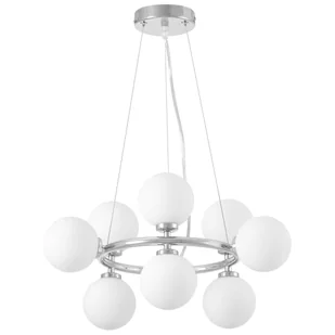 NOWOCZESNA LAMPA WISZĄCA CHROMOWANA MARSIADA W9 - Lampy sufitowe - miniaturka - grafika 1