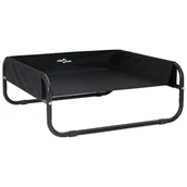 Legowiska dla psów - vidaXL Podwyższone Legowisko dla Psa Czarne ML Tkanina Oxford i Stal - miniaturka - grafika 1