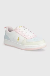 Buty dla dziewczynek - Polo Ralph Lauren sneakersy dziecięce kolor różowy - grafika 1