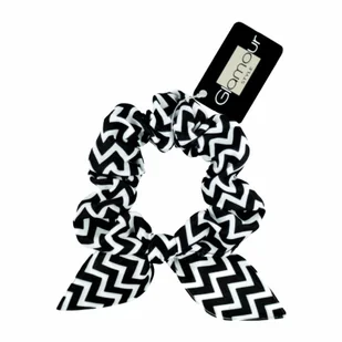 Glamour Zawijka do włosów Czarno-Biała - Ozdoby do włosów - miniaturka - grafika 1