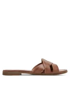 Klapki i japonki damskie - Lasocki Klapki WI23-RUPIA-02 Brązowy - miniaturka - grafika 1