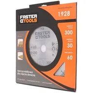 Akcesoria do elektronarzędzi - FASTER TOOLS Tarcza widiowa do drewna 300 x 30 mm 60z. - miniaturka - grafika 1