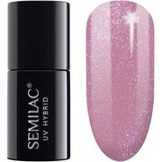 Lakiery hybrydowe - Semilac Lakier Hybrydowy 319 Simmer Dust Pink 7ML - miniaturka - grafika 1