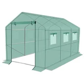 Szklarnie ogrodowe - SZKLARNIA TUNEL OGRODOWY 200x350x200CM ZIELONA - miniaturka - grafika 1