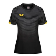 Koszulki sportowe damskie - Koszulka damska Butterfly Shirt Puro Lady Black/Gold L - miniaturka - grafika 1