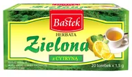 Herbata - BASTEK HERBATA EXPRESOWA 20TB ZIELONA Z CYTRYNĄ 30G - miniaturka - grafika 1
