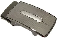 Paski - Klamra Bezniklowa Do Paska Męskiego Wizytowego Z Mechanizmem Samozaciskowym SREBRNA AUTOMAT/SAMOZACISK Garnitur 35 mm KASZ35/48 - miniaturka - grafika 1