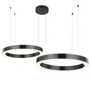 Lampy sufitowe - Circle lampa wisząca 40/60cm LED ST-8848-40+60 black Step Into Design - miniaturka - grafika 1